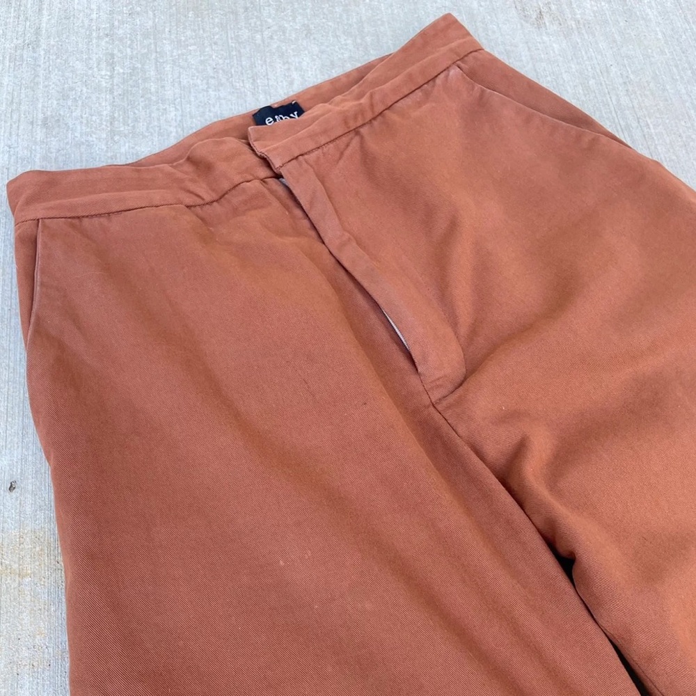 Esby twill cotton wide leg pant - Picture 3 of 5